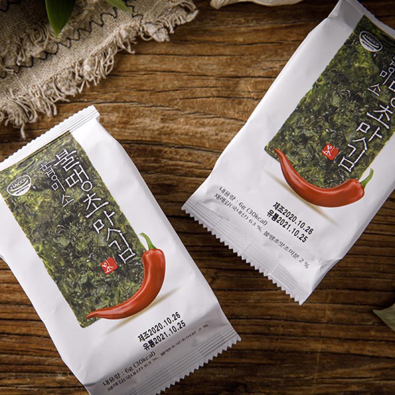 [문경미소] 불땡초맛김 도시락 24봉 (도시락김 6g * 24봉)