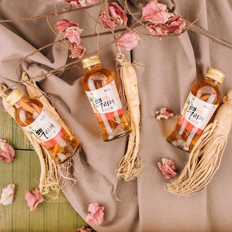 [이비채] 홍삼액에 인삼이 뿌리채 120ml×12병